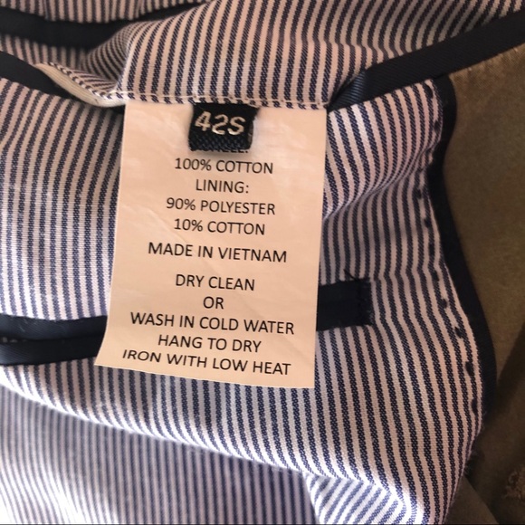 Daniel Hechter Comfortable Lined Khaki Blazer Jacket Casual Sport Coat EUC 42S - Picture 9 of 12